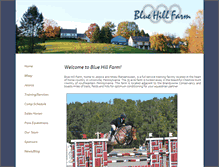 Tablet Screenshot of bluehillfarmpa.com